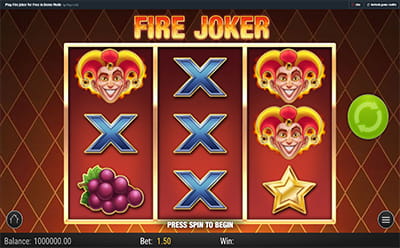 Der Video Slot Fire Joker von Play'n GO