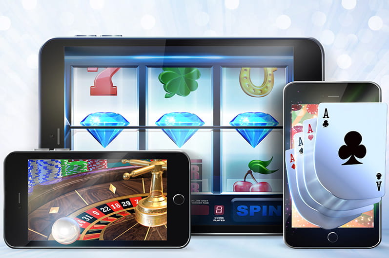 Mit dem Handy im Mobile Casinos spielen. 