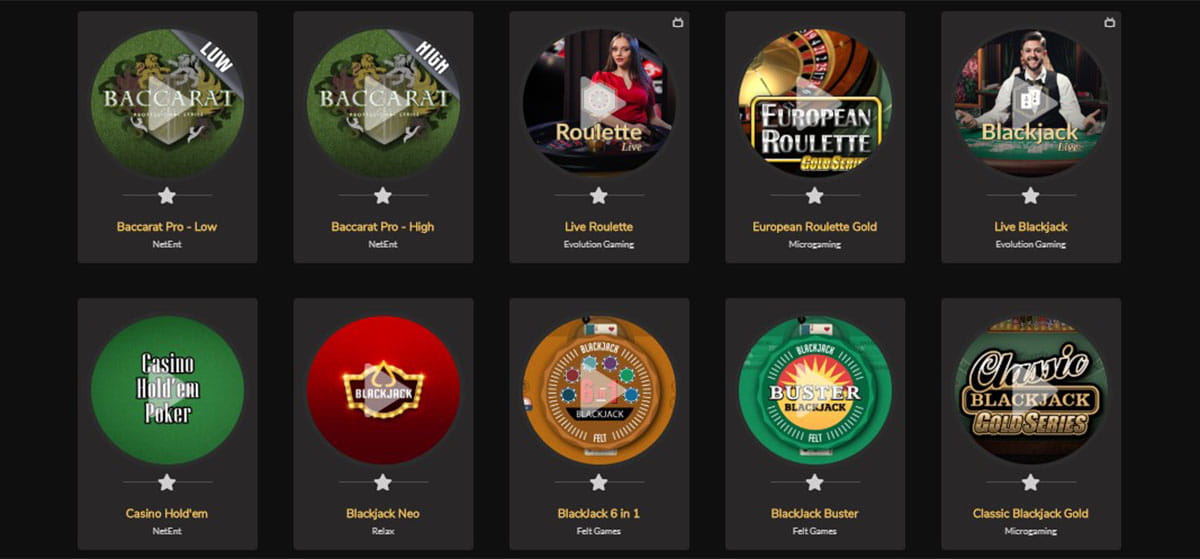 Bei Jackpot Village ist die Klassiker-Auswahl mäßig groß. Von Blackjack bis hin zu Poker und Baccarat findet sich hier einiges, das dir Spaß bereiten kann.