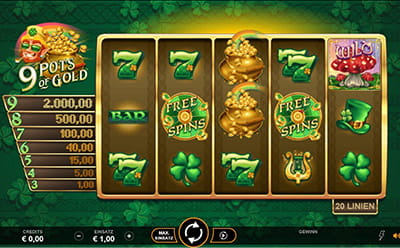 Schätze mit 9 Pots of Gold heben